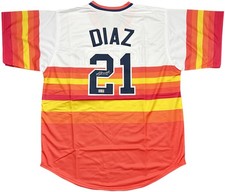 Yainer Diaz Signed Autographed Houston Astros Rainbow Custom Jersey TRISTAR