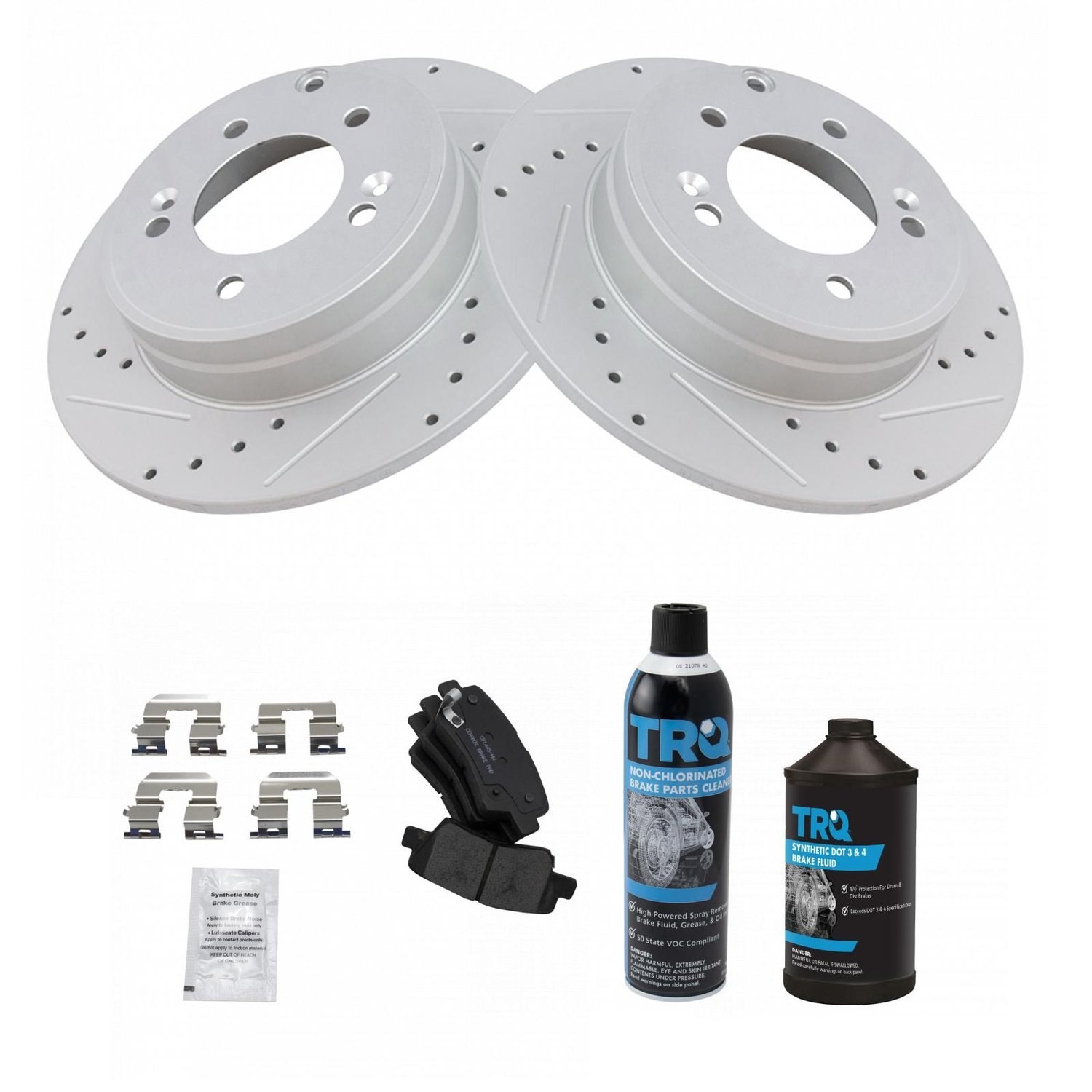 TRQ BKA17410 Brake Kit For Hyundai Sonata 2011-2015 Rear 583022TA60