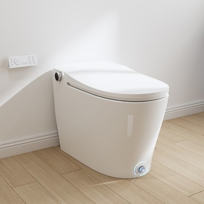 HOROW Smart Toilet Elongated Bidet Toilet Automatic Flush, Auto Open/close Lid