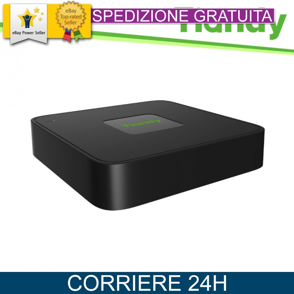 Tiandy NVR 5 Canali PoE 60/40Mbps - Supporto fino a 5MP, Mod. TC-R3105