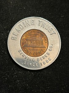 1963 Reading Pennsylvania Encased Cent Token Reading Trust PA251