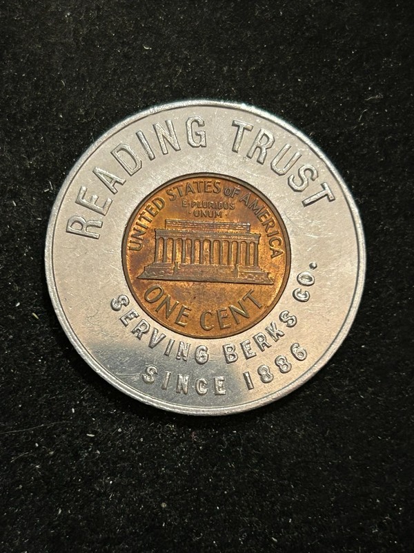 1963 Reading Pennsylvania Encased Cent Token Reading Trust PA251