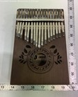Unokki Brown Etched Design 17 Key Kalimba Thumb Piano Folk World Musical — photo 1