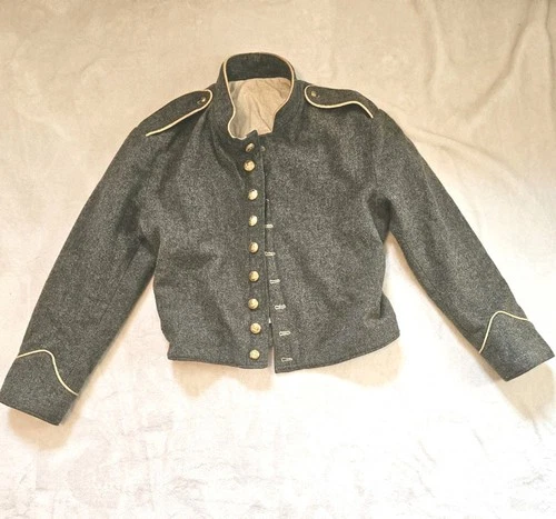 Vintage Civil War Reenactment Confederate Gray Infantry Shell Jacket Men's 44"