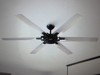 Matrix Decor 70 in. Indoor Black 129 RPM Ceiling Fan with Remote Control