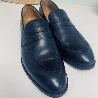 Beckett Simonon Cohen Men s Black Leather Loafers   size 10 Made In Columbia