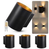 4X Led Wandleuchte Tuani Up Down Inkl. Led G9 Dimmbar 3W Warmweiß Wandstrahler