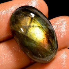 30.5 Ct Natural Labradorite Flashy Oval Shape Cabochon Loose Gemstone 24X15X9 mm