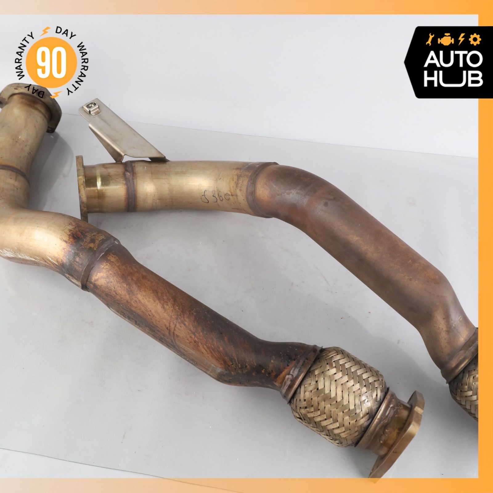 Bentley Continental GT 6.0L Exhaust Downpipe Left & Right Side Set OEM