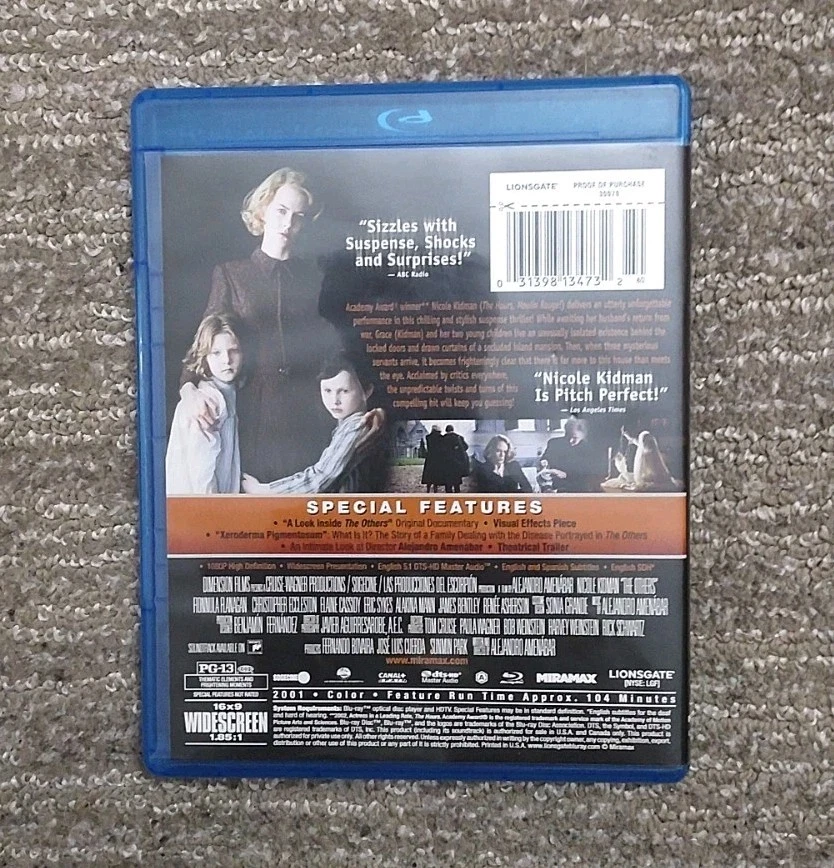 The Others 2001 Blu-ray Disc Widescreen Edition, Nicole Kidman - Image 2 of 4