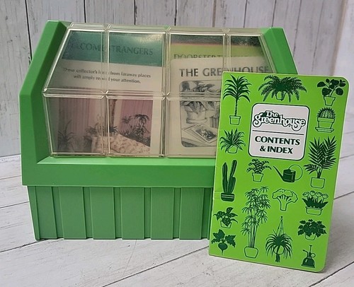 VTG 1978 The Greenhouse Indoor Index Cards Booklet Gardening Plant Growing Tips