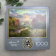 Buffalo Games Abraham Hunter Art 1000 Pc Jigsaw Puzzle Fall Autumn Barn Farm NEW