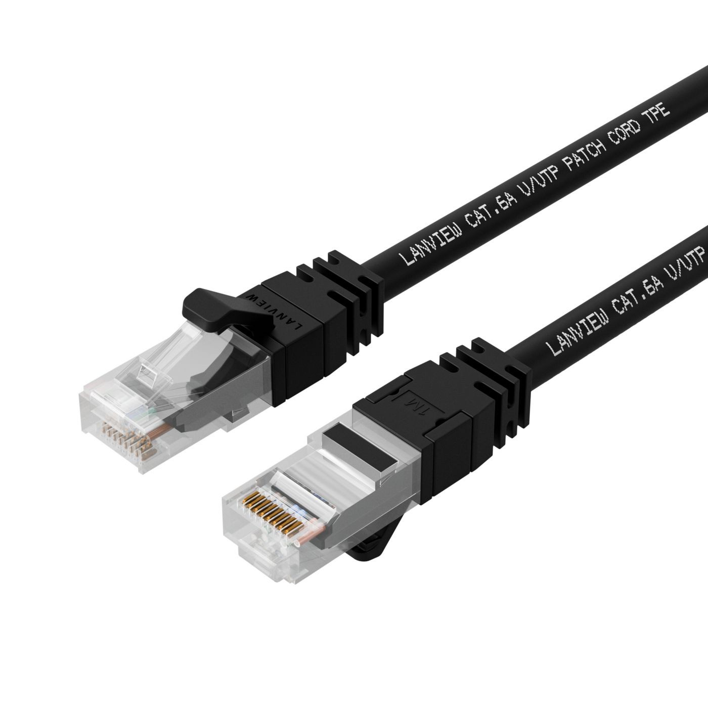 Lanview LV-UTP6A05B CAT6A UTP 5m Black LSZH.
