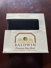 Gancho para bata Baldwin Laguna cromado pulido y níquel satinado latón macizo 3545-156