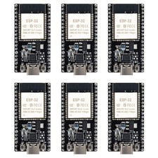 6 Packs ESP32-DevKitC-32 Development Board Modules WiFi Bluetooth Type-C USB