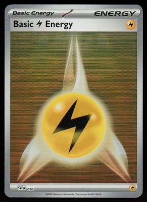 Basic Lighting Energy 020 Scarlet & Violet Energies Pokemon Reverse Holo NM