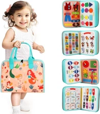 Toddler Busy Board Montessori Toys for Toddlers 3+ Year Old Educational... 