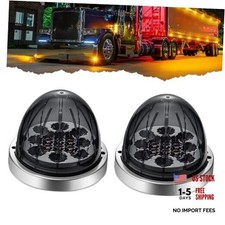 2PCS Watermelon Lights, 17 LED Dual Function Amber Watermelon Smoke Amber
