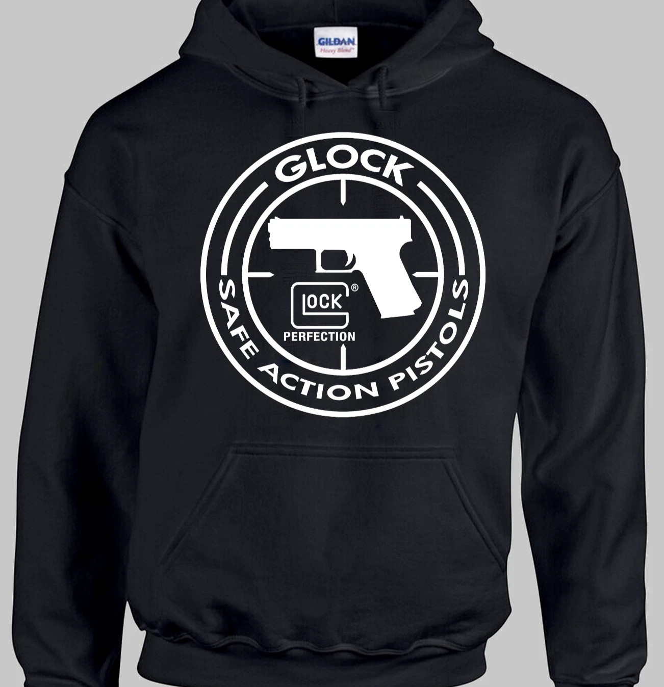 Glock Gun 2nd amendment pistol Hoodie hooded sweat shirt