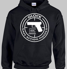 Glock Gun 2nd amendment pistol Hoodie hooded sweat shirt