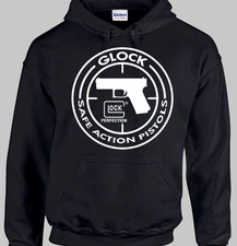 Glock Gun 2nd amendment pistol Hoodie hooded sweat shirt