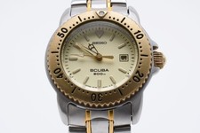  Near MINT Vintage Seiko Scuba 3E25-2010 Quartz Watch 200m Diver STBL011 Japan