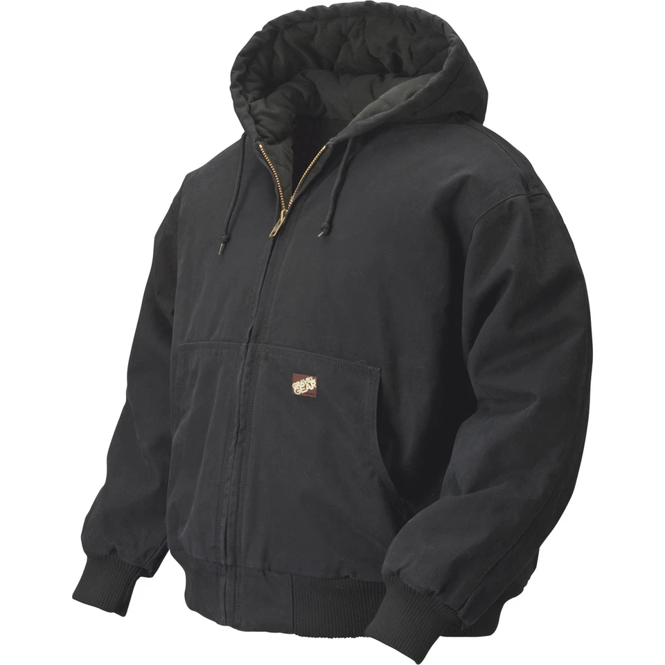 Gravel Gear Men's Hooded Tundra Jacket - Black, Large - Image 4 of 4