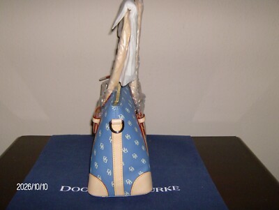 Dooney & Bourke Signature Domed Blue Satchel w/access IT40C