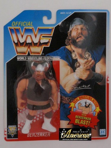 Hasbro Official Figure WWF WWE Berzerker 1993 US B...