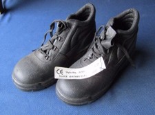 Basic Classic Cheap Mens Black Safety Boots Work Site Boots UK6 6 EU39 39 New 