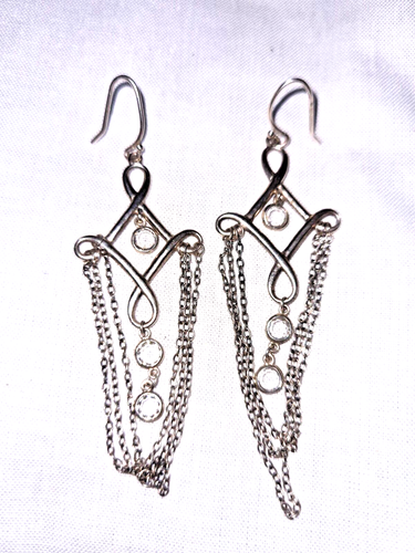 Silpada Argento Sterling Maglia Catena & Zirconi Cubici ""Cleopatra"" W2367 - Foto 2 di 2