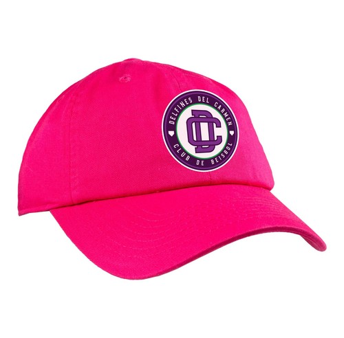 Delfines del Carmen Baseball Cap Hat color Black, Red - Picture 5 of 6