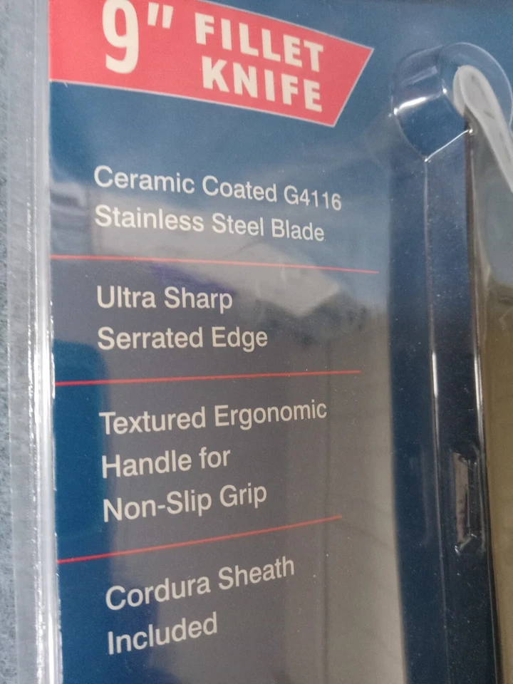 Sea Striker 9" Fillet Knife with Cordura Sheath Model SSFK9S - NEW - Image 4 of 4