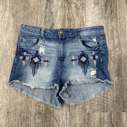 CELEBRITY PINK Women's Raw-Hem Denim 