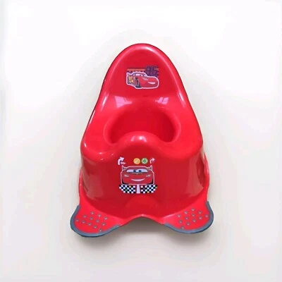 MARKENLOS Cars Babytopf Töpfchen Toilettentraining für Kinder Rot Anti-Rutsch