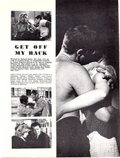 (F&F61) FILM PREVIEW PICTURES. GET OF MY BACK. STELLA STEVENS. RICHARD CONTE.