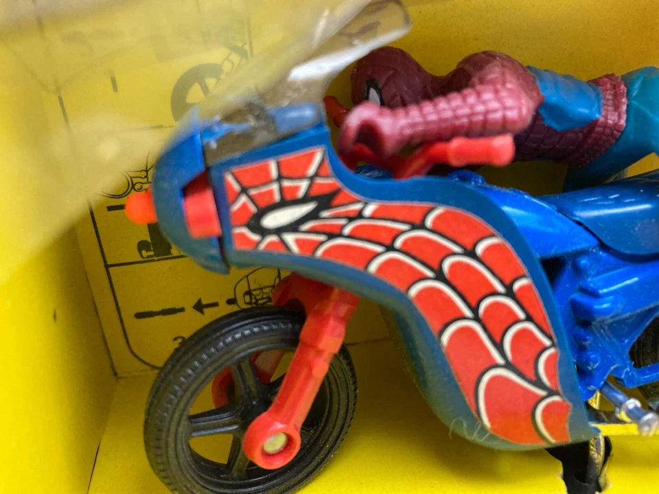 Vintage Amazing Spider-Man Corgi 266 Spiderbike w/Box & Missiles - Image 2 of 4