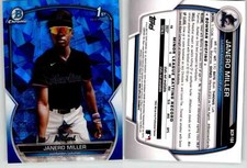 Janero Miller 2023 Bowman Chrome Sapphire BCP-184 Marlins 1st