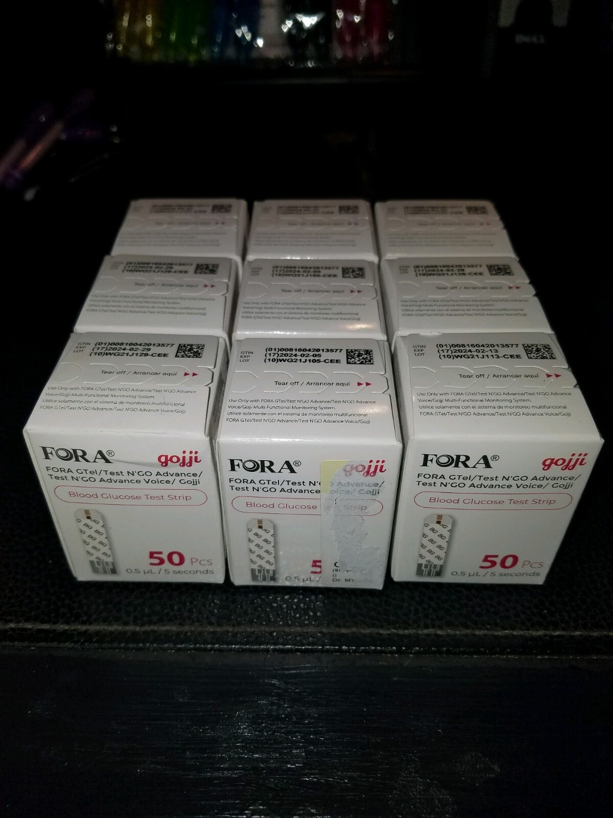 450 FORA GOJJI BLOOD GLUCOSE TEST STRIPS 9 BOXES OF 50 EXP 2/24 eBay