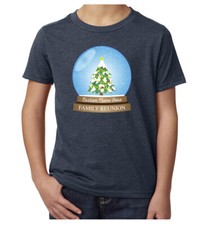 Snowglobe with custom name -Family Reunion youth T-shirts