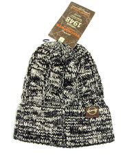 WEATHERPROOF Black Marled Acrylic Cable Knit Beanie Little Boys One size