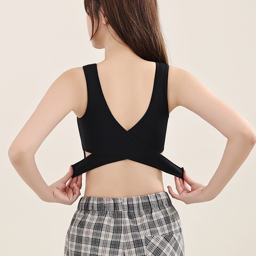 Women Les Breast Chest Binder Tomboy FTM Crop Vest Bra Bandage Buckle Soft - Picture 10 of 19