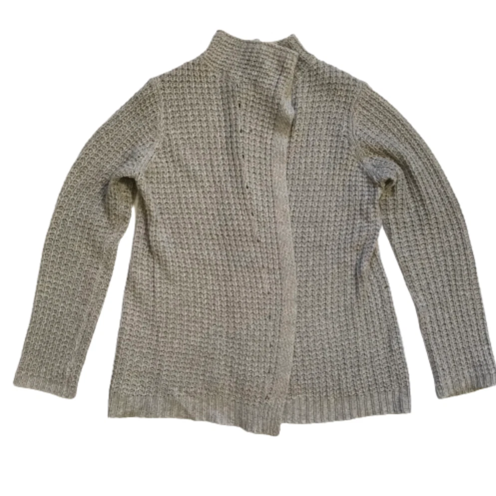 Inhabit Cashmere Cardigan Sweater Womens Large Gray Long Sleeve