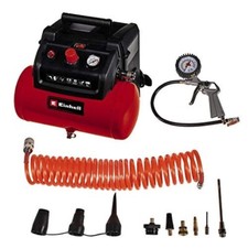 Compressore ad aria portatile 6L per gonfiaggio pneumatici 8 bar con accessori