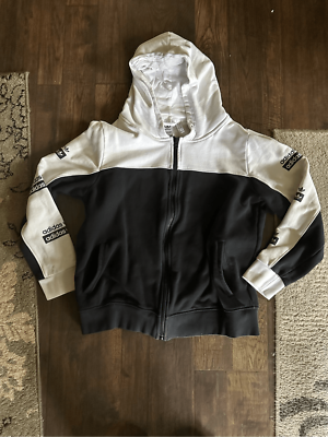 Adidas Logo Heavy zip up sweat jacket w pockets and