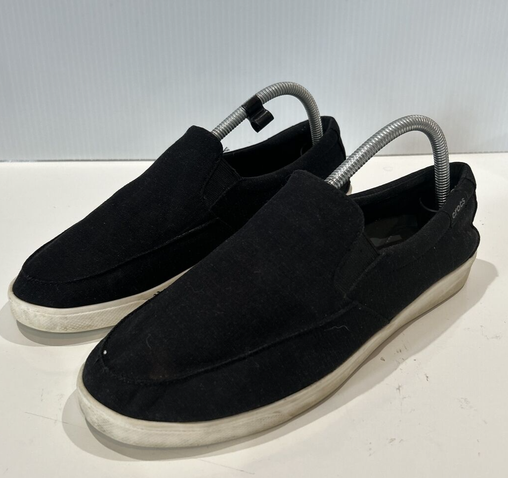 Crocs CitiLane Womens Slip On Canvas Loafers Size 10 Casual Comfort Flats-image
