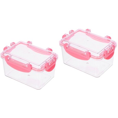  Set of 2 Lebensmittelbehälter Verschlossene Aufbewahrungsbox Mädchen