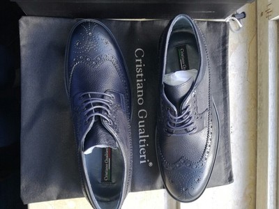 CRISTIANO GUALTIERI SNEAKERS UOMO IN PELLE E CAMOSCIO