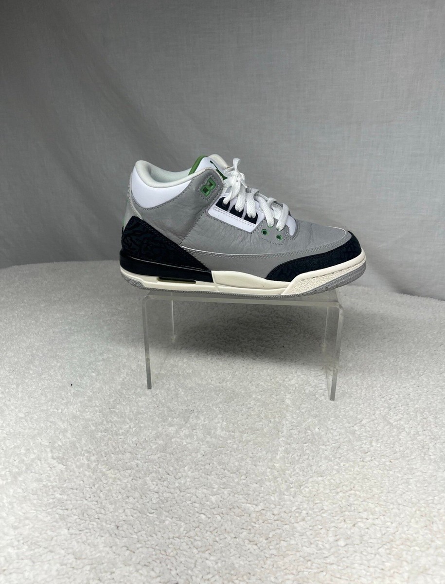 Jordan Retro Chlorophyll Green Grey Elephant Black White 398614