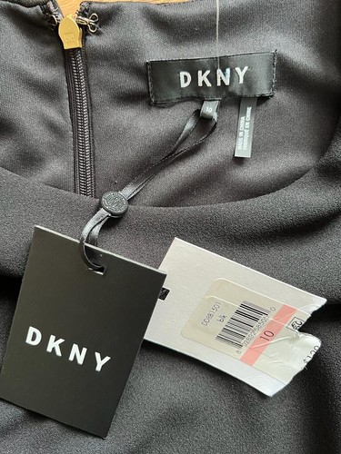 DKNY Solid Faux Wrap Dress size 10 - Picture 11 of 12